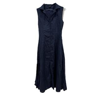 knee length dresses for ladies Megan, One-Size Maxi Shirtdress, Navy